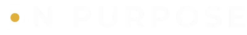 On Purpose - logo blanco